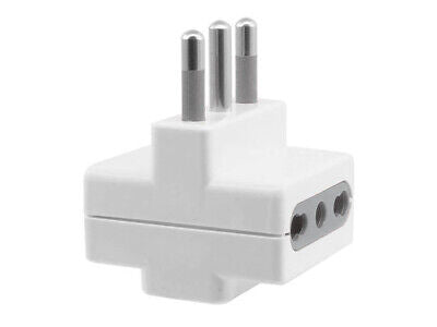 Adattatore Spina Elettrica 16A 2P+T Con 3 Prese 10/16A 250V Bianco Max 1500W