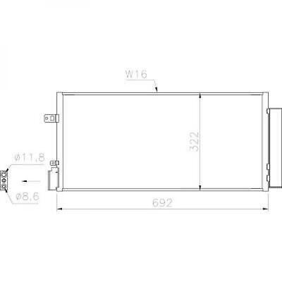Condensatore clima AVEO 08/2013- 1.4 Turbo 96945774