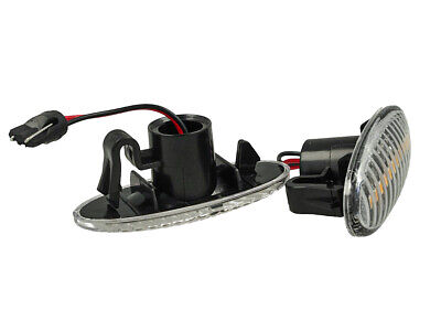 Kit Freccia Laterale a Led Side Marker Lente Trasparente Luce Bianco Per