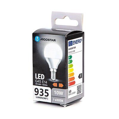 Lampada Led E14 G45 10W 935LM 6500K 45X85mm <ul><li><strong>Lampada