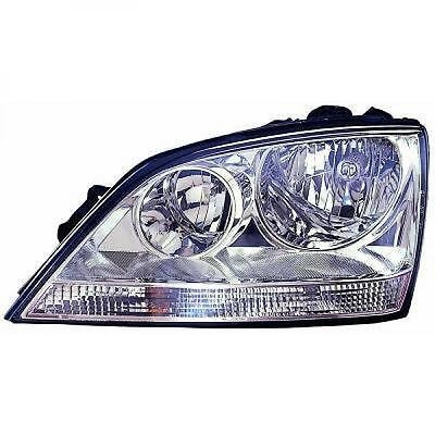 Faro fanale anteriore Sinistro SORENTO 02-06 H7+H1 con motorino cromato