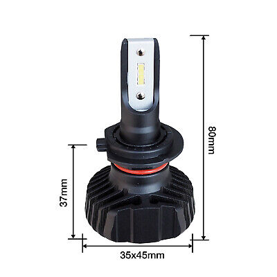 H7 All in one led conversion 2 pezzi CSP 4500lm 6500°K 20W 10/30V piattello