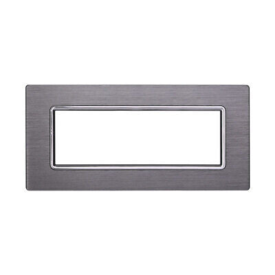ETTROIT Placca In Alluminio Serie Space 7P Colore Silver Compatibile Con