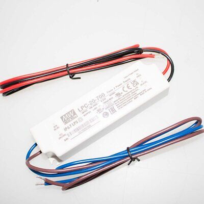 MeanWell Led Driver CC LPC-20-700IP67 Output 21W 30V 700mA Input 100-240V 0,55A