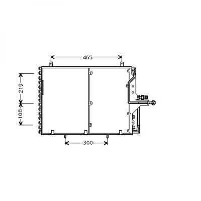 Condensatore clima W124 92-95 tutte E e 16V 260-320