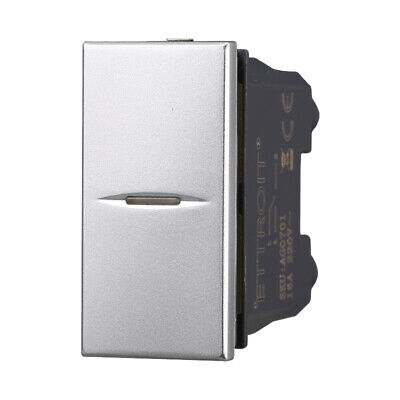 ETTROIT Deviatore Assiale 1P 16A Unipolare Colore Grigio Compatibile Con