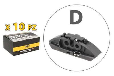 Kit 10 Attacchi D Per Spazzole Tergicristallo Carall S985 Flat e T191 Ibrida <p