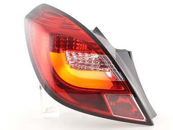Coppia Fari Fanali Posteriori Tuning LED Corsa D 3 porte 06-10 rosso/chiar