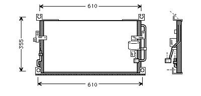 Condensatore clima L200 96-06 501x330 2.5TD 4WD M +/-AC