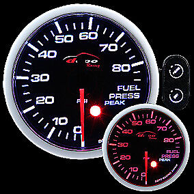 Manometro Strumento 60mm DEPO Pressione Benzina 0-6 BAR Allarme + PICCO