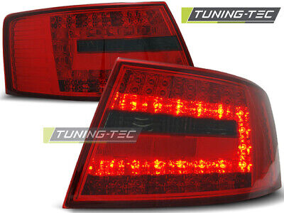FANALI POSTERIORI A LED FUMO ROSSO per A6 C6 BERLINA 04.04-08