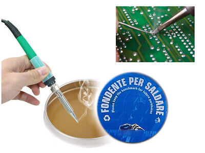 Filo Stagno Per Saldature 1mm 70g + Pasta Flussante Saldatura <ul><li>Rotolo di