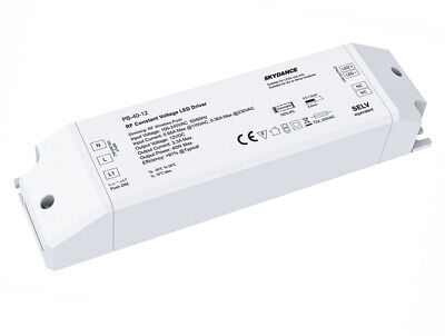 Alimentatore Dimmerabile CV 12V 40W Con Pulsante N.O. e Telecomando RF 2.4G Per