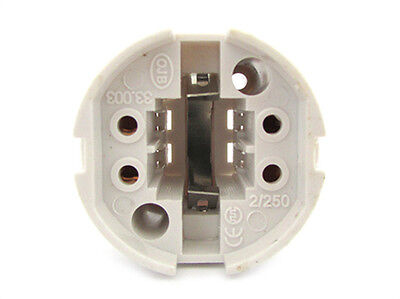 2 PZ Portalampade Adattatori Lampada Attacco G24 4 Pin Per Fare Test Resistenza