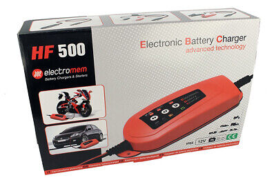 Caricabatterie e Mantenitore Di Carica Per Batterie Auto Moto Trattore Barca 12