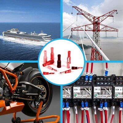 Kit 10 Pezzi Connettore capocorda a Pressione Pre Isolato per Cavi da 1,5mm