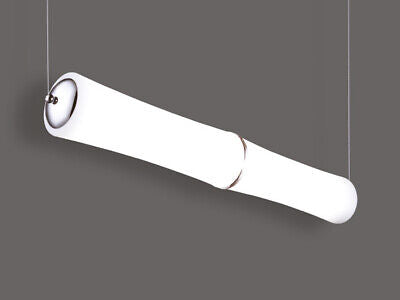 Lampada Led A Sospensione Moderno Forma 2 Canne Bambu Lunga 890mm 32W 3000K