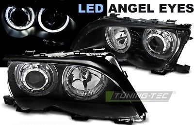 Coppia fari fanali anteriori TUNING Serie 3 E46 01-05 berlina touring neri