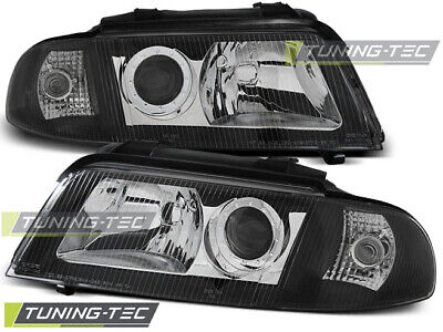 HEADLIGHTS BLACK fits A4 01.99-11.00