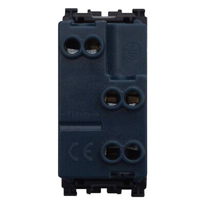 ETTROIT Presa Bipasso Bivalente 2P+T 10/16A Colore Nero Compatibile Con Vimar
