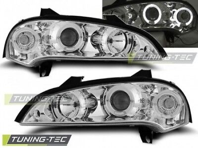 Coppia Fari Fanali Anteriori Tuning TIGRA 09.94-12.00 ANGEL EYES Cromato