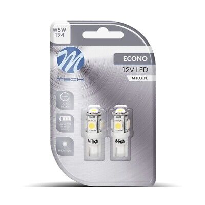 Blister 2x LED L054 W5W 5xSMD5050 bianco
