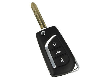 Guscio Chiave Telecomando 3 Tasti Con Lama TOY43 Batteria Su Circuito Senza Tra