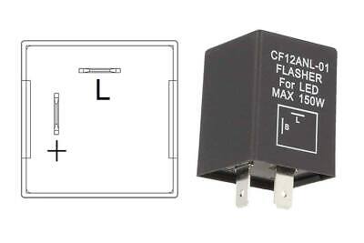 Flasher Led Lampeggiatore Rele Relay 2 Pin CF12 Positivo Sinistra 12V Per