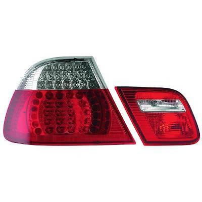 Coppia fari fanali posteriori TUNING Serie 3 E46 99-03 COUPE LED rosso chiar