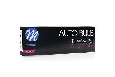 LOTTO DI 10 PEZZI Lampada M-TECH T5 24V/1.2W CLEAR