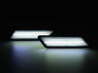 Kit Freccia Laterale a Led Side Marker Lente Trasparente Luce Bianco Per