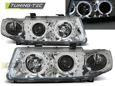 HEADLIGHTS ANGEL EYES CHROME fits LEON / TOLEDO 04.99-08.04