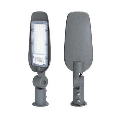 Lampione Stradale LED Sottile e Regolabile Fredda 6500K 4500 Lumens 50W
