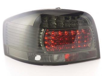 Coppia Fari Fanali Posteriori Tuning LED A3 (8P) 03-08 grigio fumo