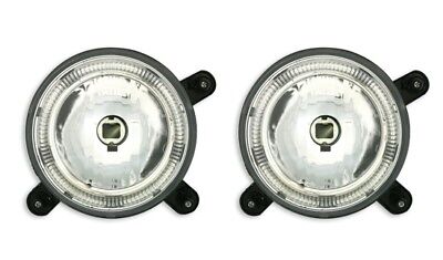 Coppia Fari Anteriori Angel Eyes Tuning sezioni interne per Golf 1 + 2