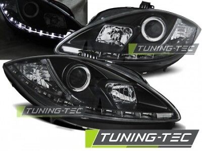 Coppia Fari Fanali anteriori led dayline Tuning LEON ALTEA 09-13 DAYLIGHT Nero