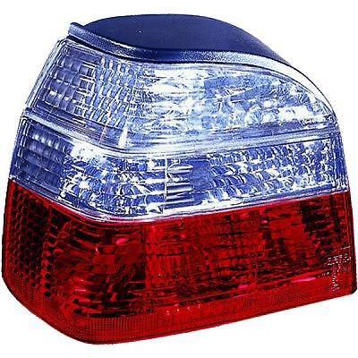 Coppia fari fanali posteriori TUNING GOLF III 91- berlina cristal rosso nero