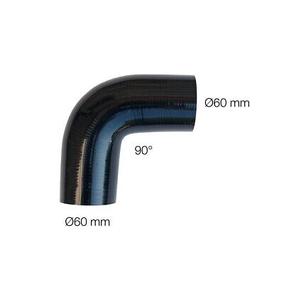 Curva 90°Manitor id.60mm silicone rinforzato a 4 strati