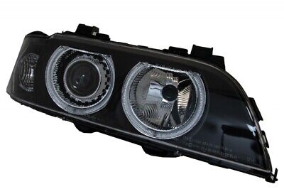 Fari Angel Eyes adatti per Serie 5 E39 Sedan Touring (1996-2003) Black Grey