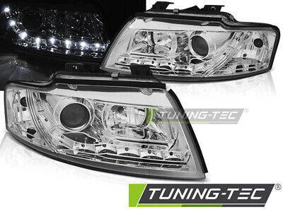 HEADLIGHTS DAYLIGHT CHROME fits A4 B6 CABRIO 02-06