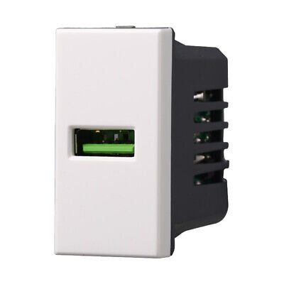 ETTROIT Modulo Presa Caricatore USB 5V 2,1A Colore Bianco Compatibile Con