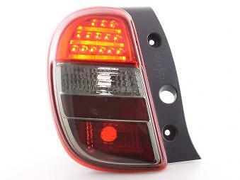 Coppia Fari Fanali Posteriori Tuning LED Micra K13, rosso/nero