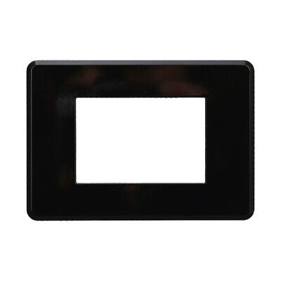 ETTROIT Placca Slim Sottile 3P Serie Moon Colore Nero Compatibile Con Bticino