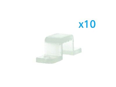 10 Pezzi Clip Fissaggio Rigido Passo 10X7 mm Per Fissare Bobina Striscia Led