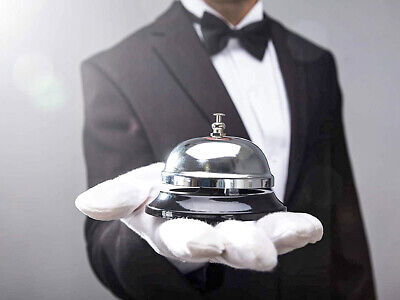 Campanello Da Tavolo Argento Per Cucina Reception Albergo Hotel Ristorante