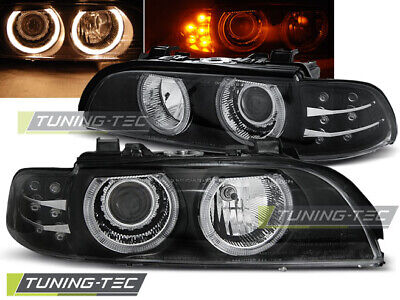 FARI ANTERIORI ANGEL EYES INDICATORE LED NERO E39 09.95-06.03