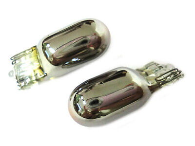 Blister 2 Lampade Invisibili Cromate T10 W5W 12V 5W Frecce Laterali Auto