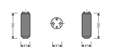 Condensatore essiccatore  ALMERA PRIMERA 96-99