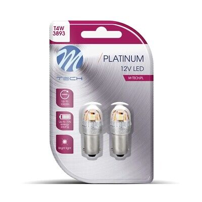 Blister M-TECH Platinum LB837W-02B - BA9s T4W, 12-24V 5x2835SMD 1W Lumileds