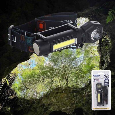 Lampada Frontale Professionale 2 in 1 con Luce LED COB e XPE Staccabile dalla